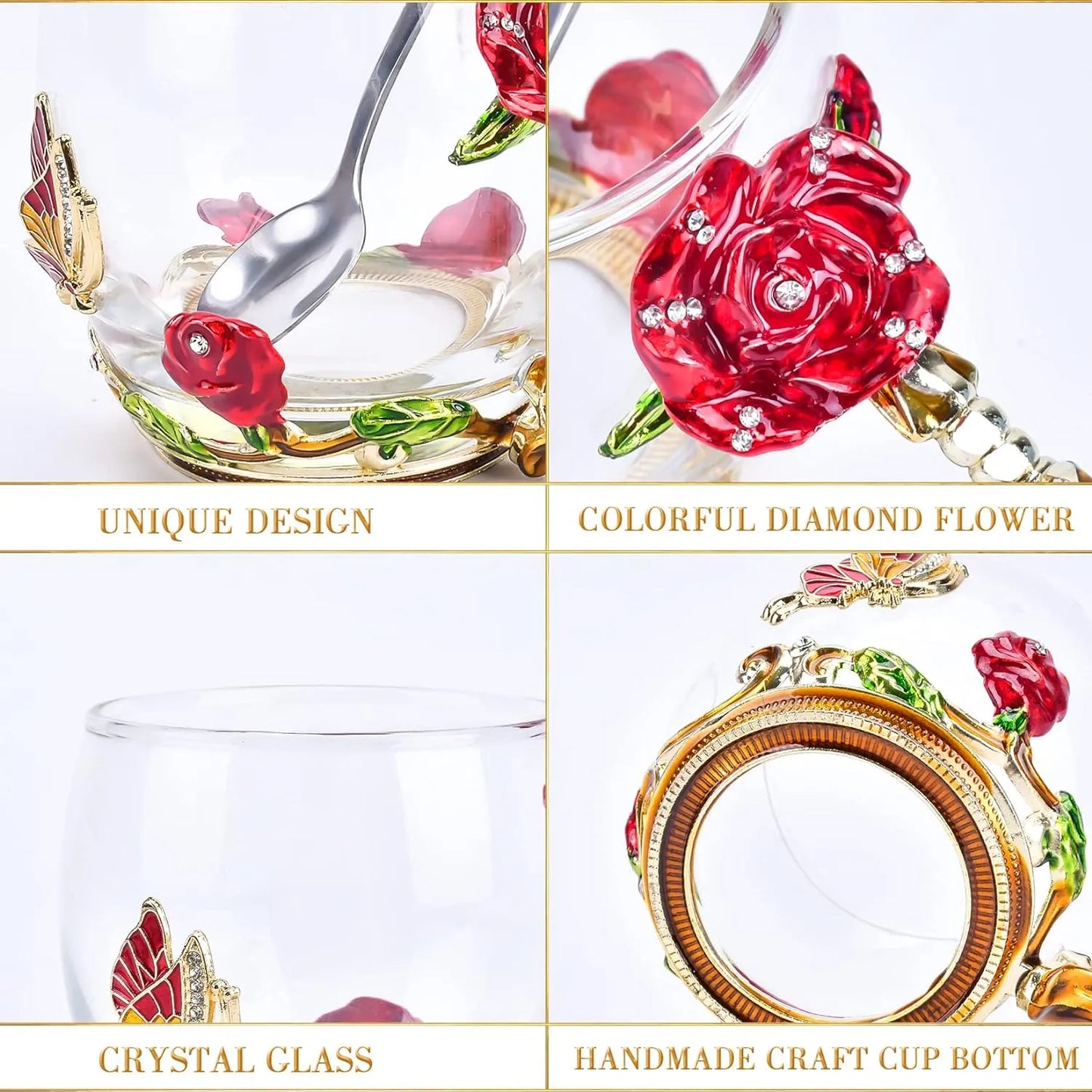 Crystal Rose Teacup ★★★★★