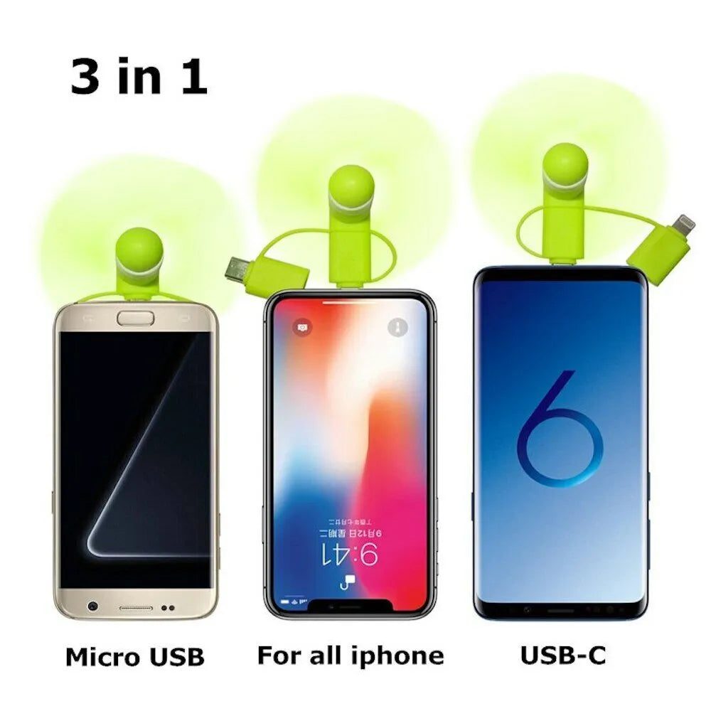 3-in-1 Mini Phone Fan ★★★★★
