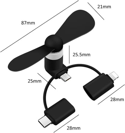3-in-1 Mini Phone Fan ★★★★★