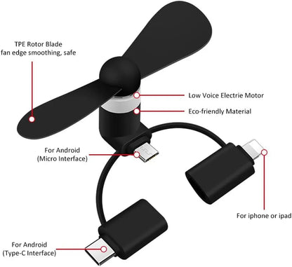 3-in-1 Mini Phone Fan ★★★★★