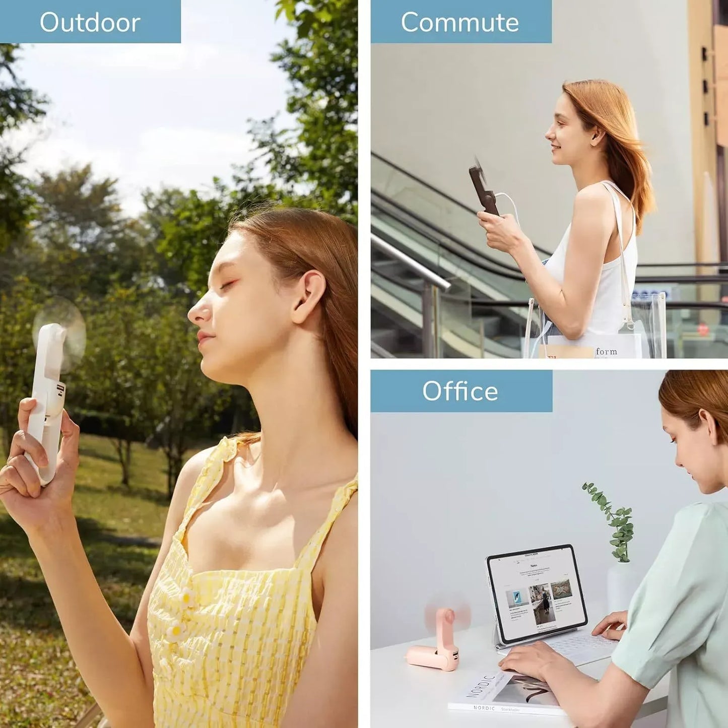 3-in-1 Handheld Pocket Fan ★★★★★