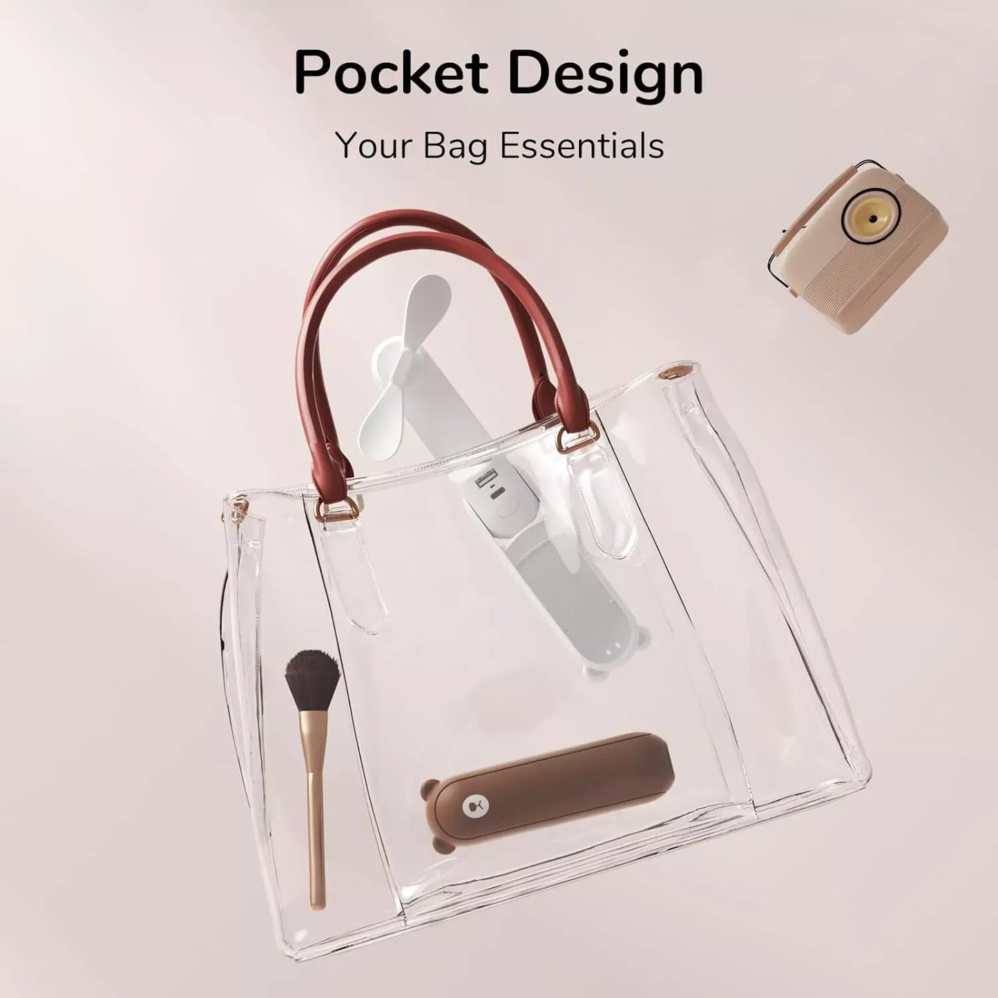 3-in-1 Handheld Pocket Fan ★★★★★